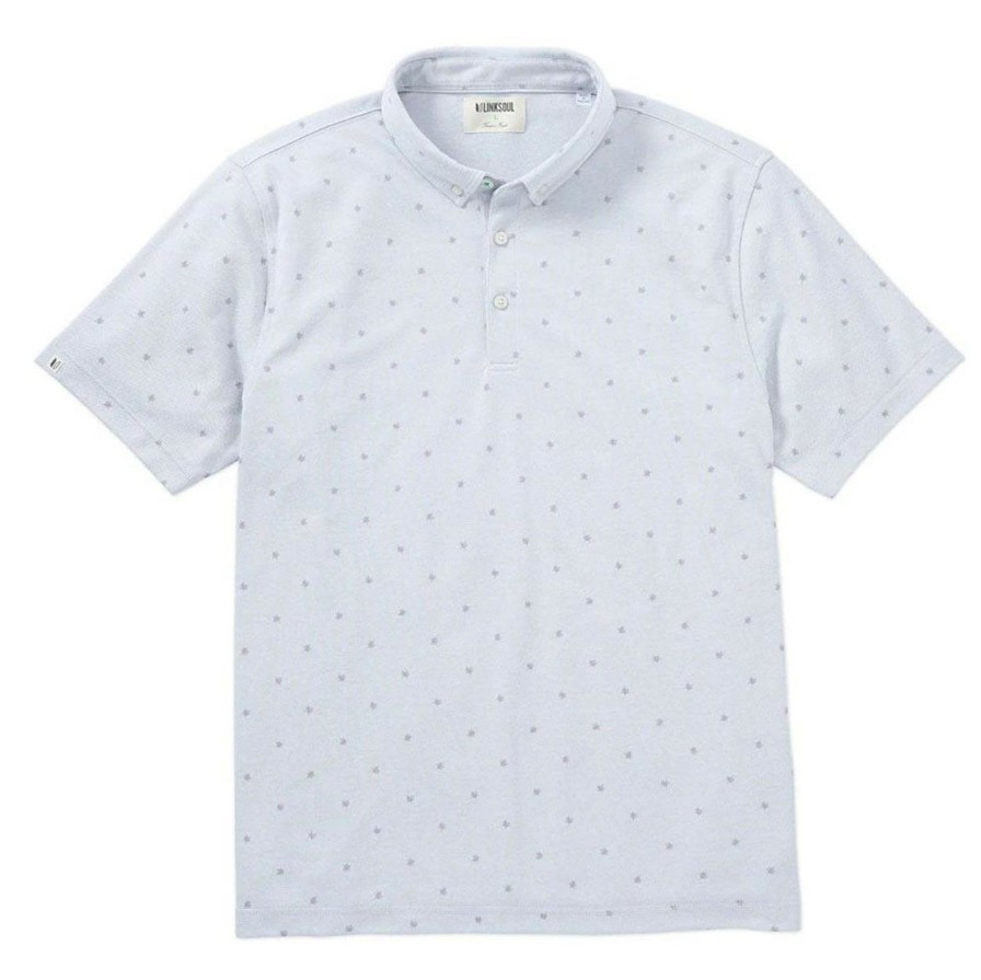 * Linksoul Sale Online Micro Fern Print Oxford Polo | Golf Shirts