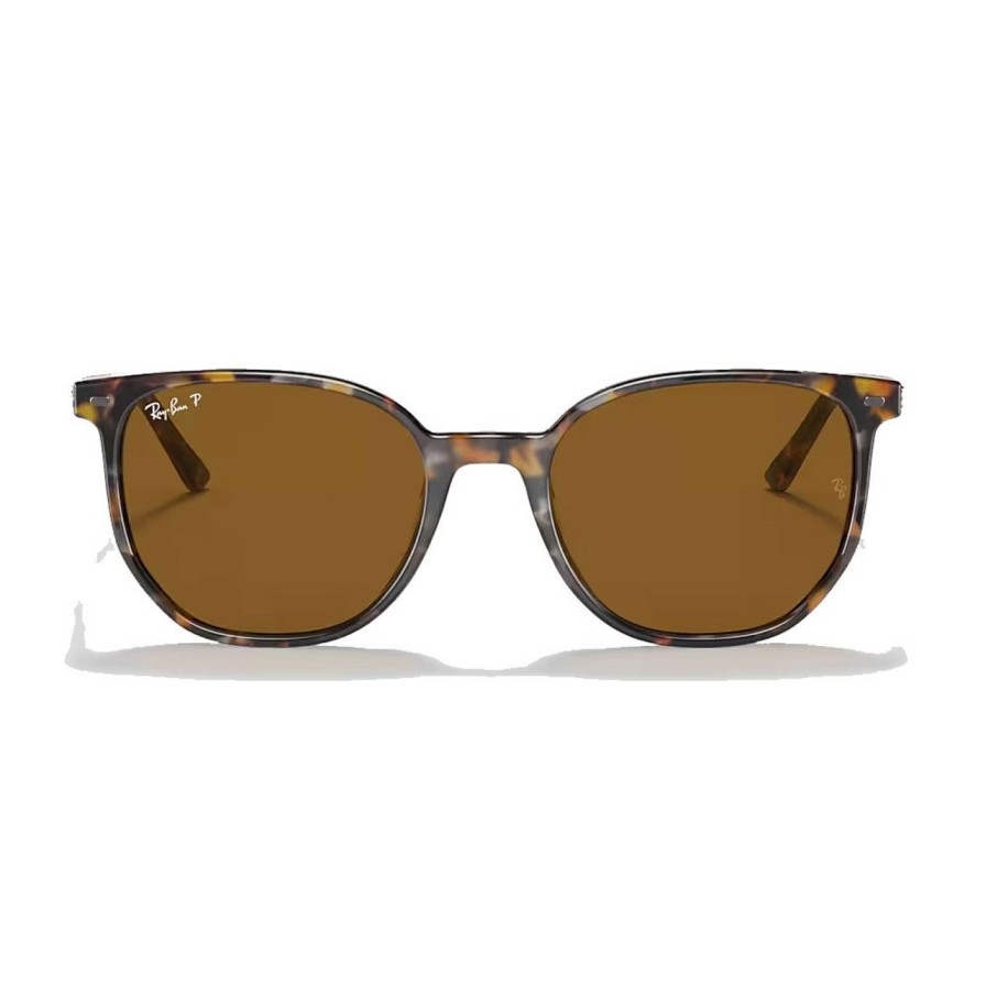 * Ray-Ban Premium Elliot Havana Brown Grey Tortoise/Brown Polarized | Men'S Sunglasses