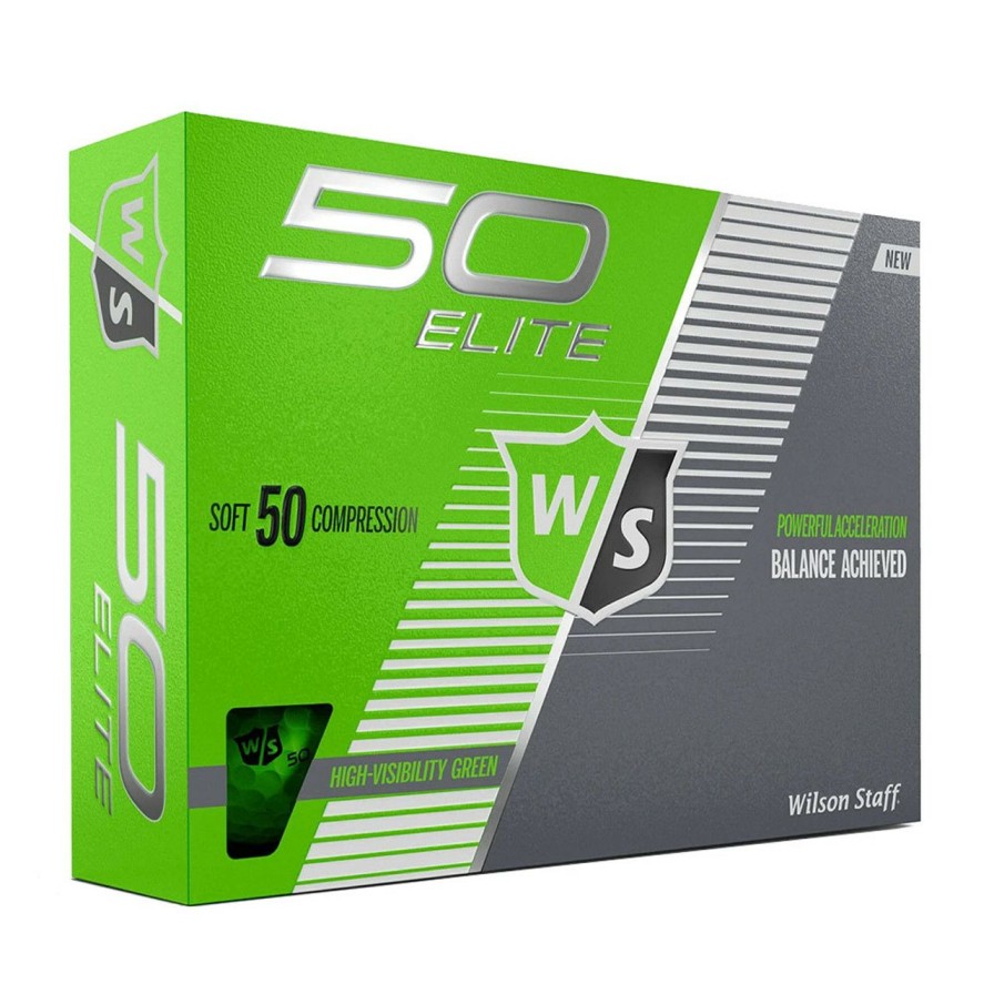 * Wilson Staff Sale Online Fifty Elite Golf Balls Green 2023 | Balls