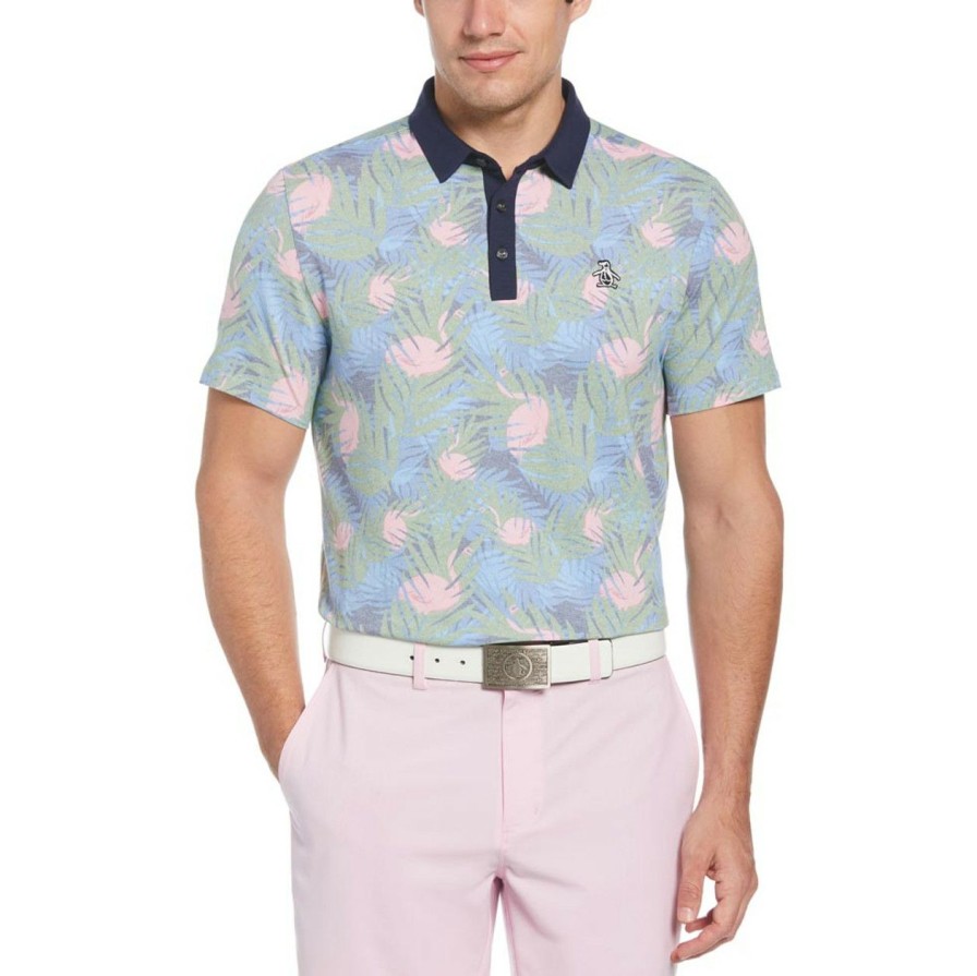 * Original Penguin Gift Selection Filtered Flamingo Print Polo | Golf Shirts