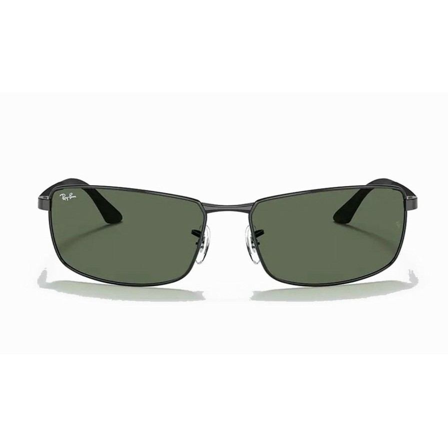 * Ray-Ban Excellent Rb3498 Black/Green Classic | Men'S Sunglasses