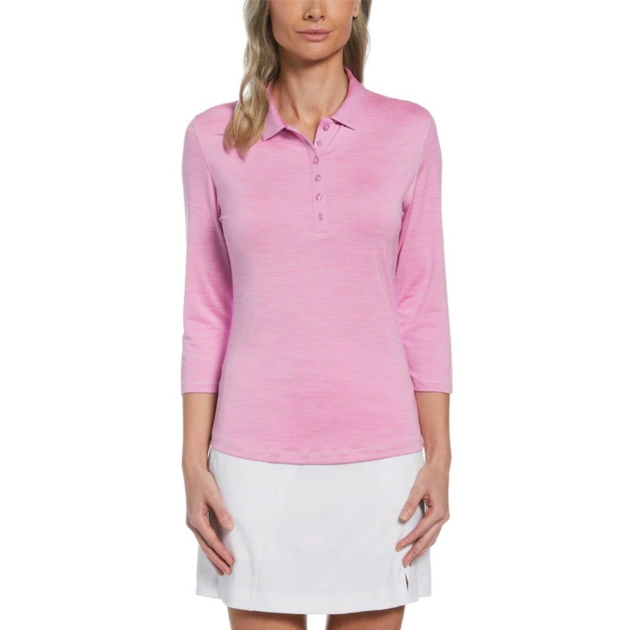 * Callaway Outlet Women'S Swing Tech 3/4 Sleeve Polo | Women'S Golf Shirts