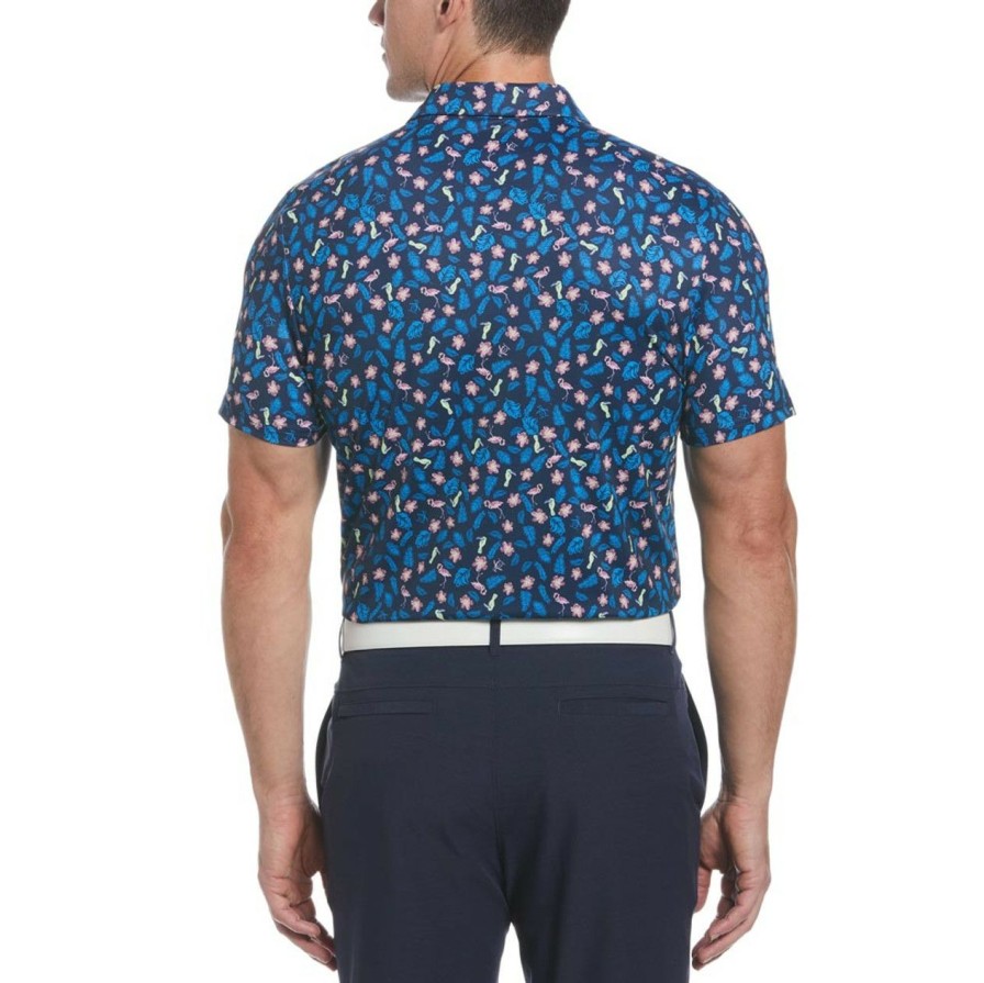 * Original Penguin Tendy Style Whimsical Tropical Print Polo | Golf Shirts