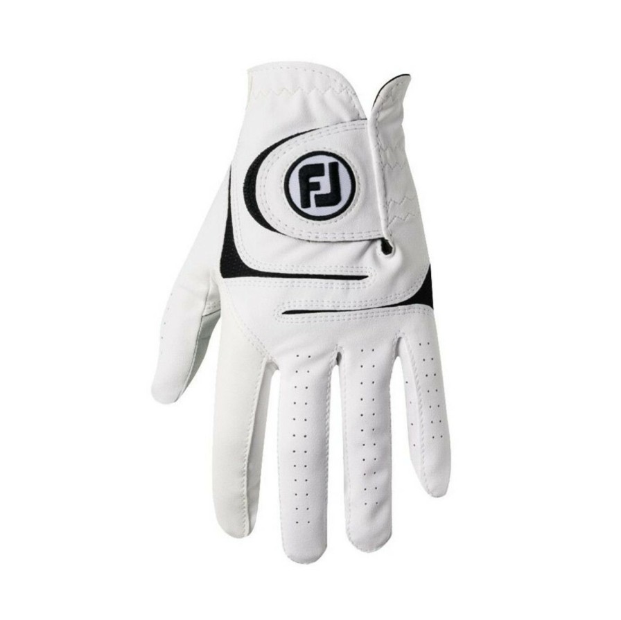 * Footjoy Top Sell Men'S Weathersof Glove White | Golf Gloves