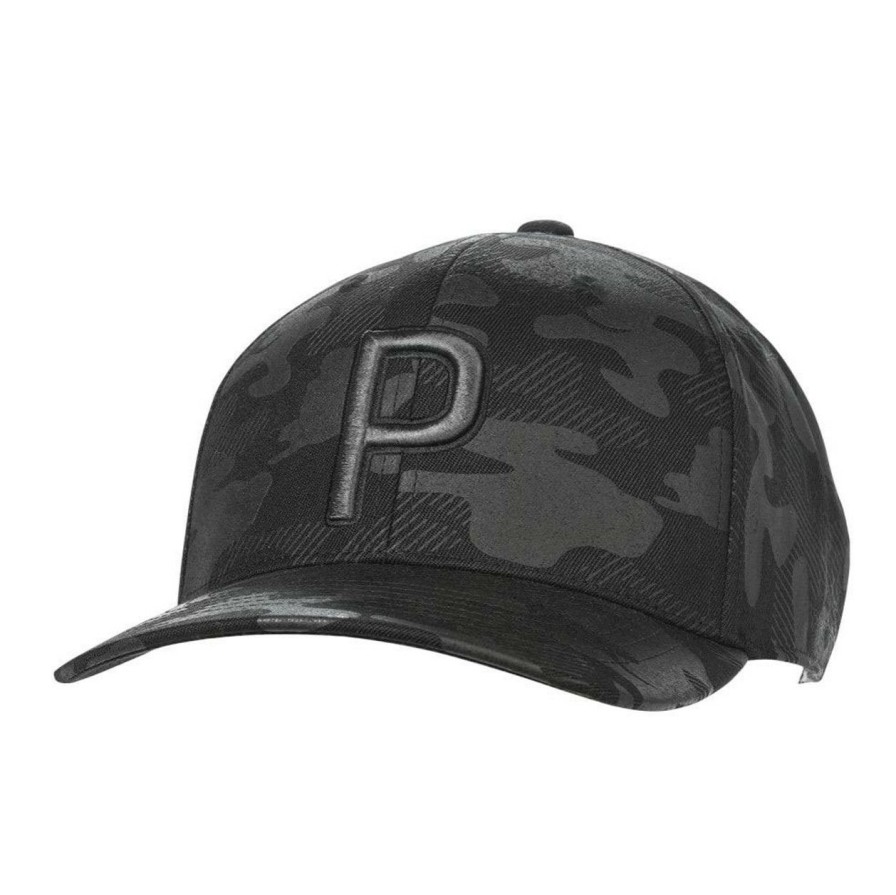 * Puma Official Camo Pattern P Snapback Hat | Golf Hats