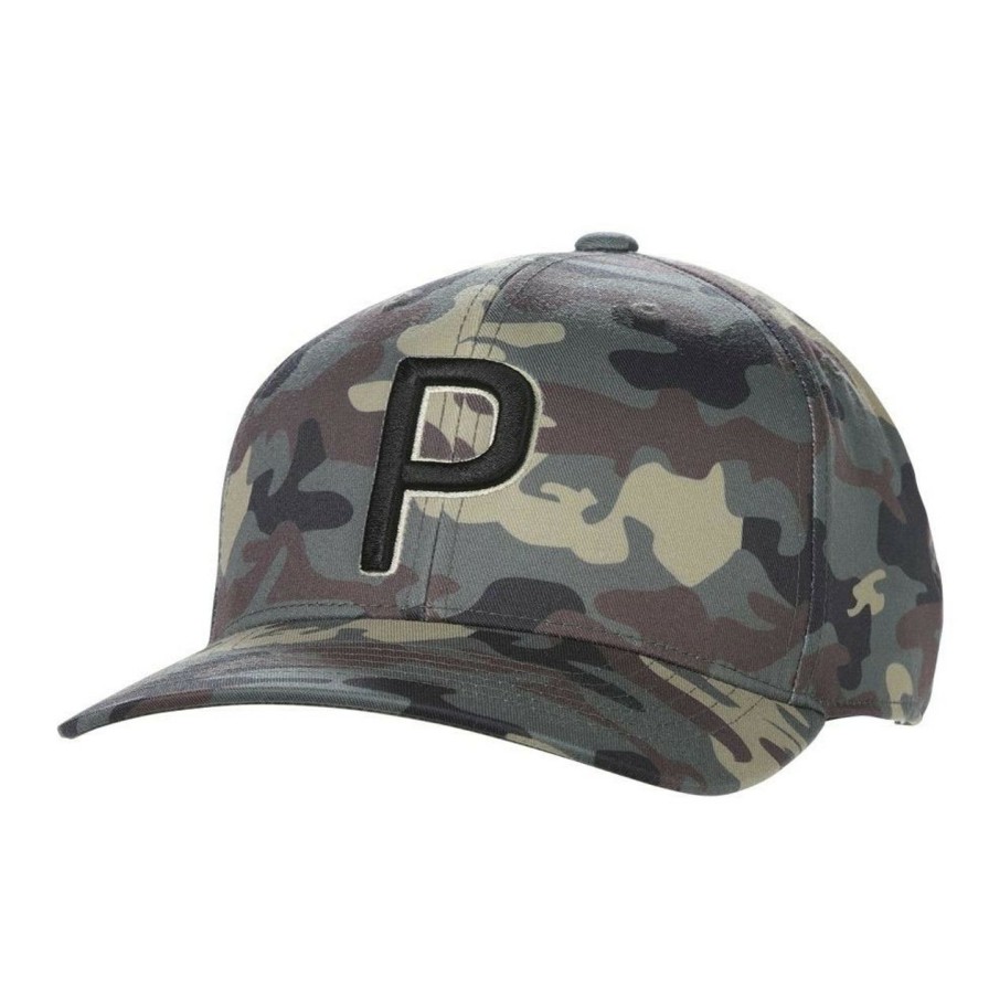 * Puma Official Camo Pattern P Snapback Hat | Golf Hats