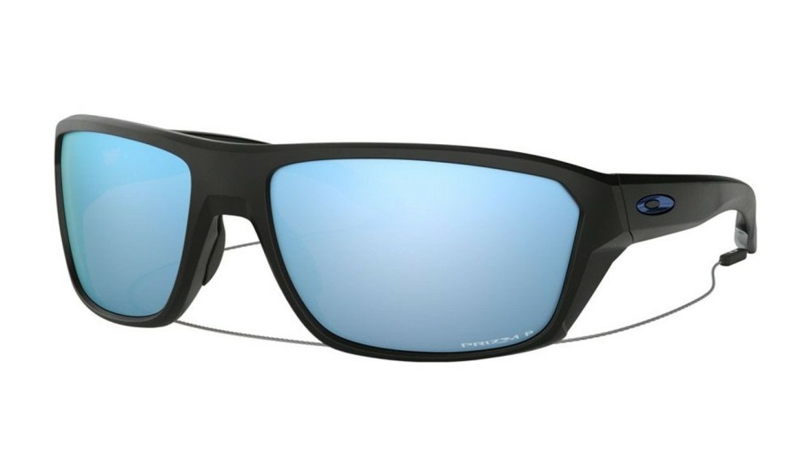 * Oakley Sale Online Split Shot Matte Black/Prizm Deep Water Polarized | Men'S Sunglasses