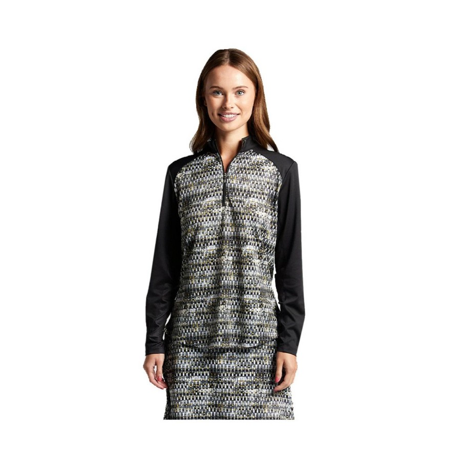 * Bermuda Sands Best Choice Women'S Esther Sun 1/4 Zip | Women'S Golf Outerwear