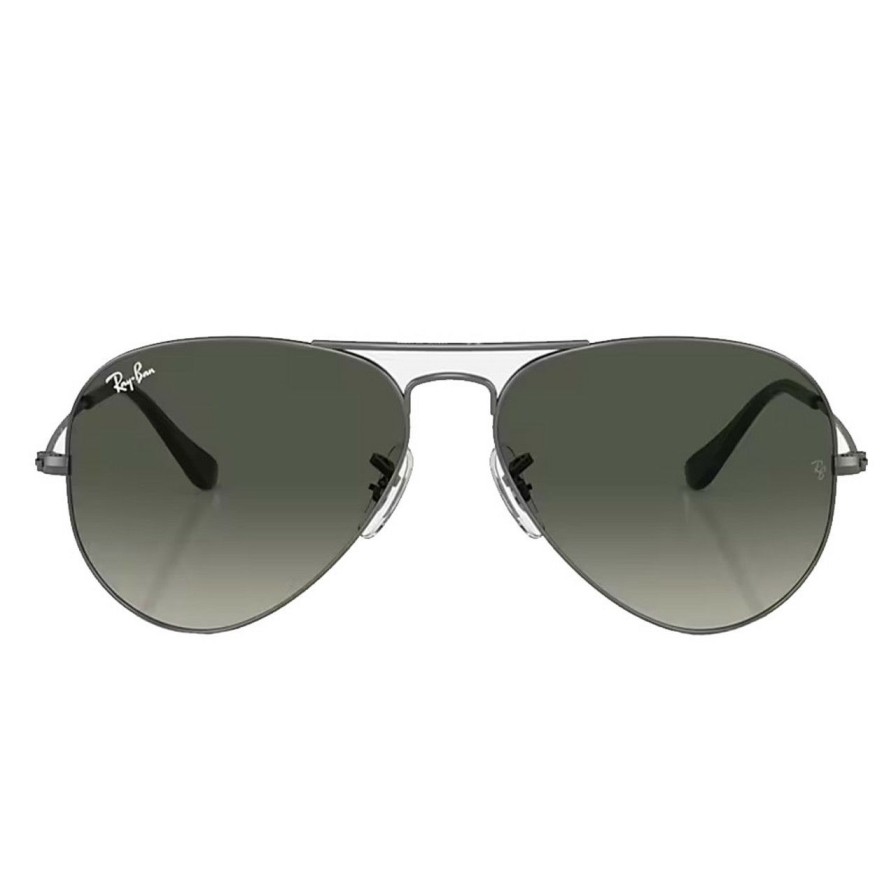 * Ray-Ban Gift Selection Aviator Gradient Polished Gunmetal/Gradient Grey | Men'S Sunglasses