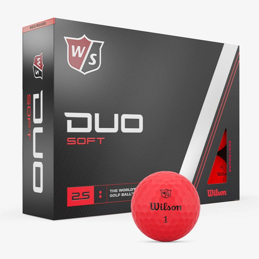 * Wilson Staff Sale Online Duo Soft Golf Balls Red 2023 | Balls