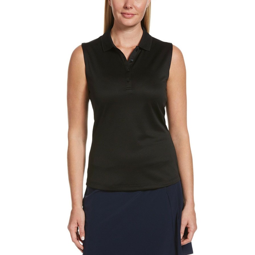 * Callaway Quick Delivery Women'S Solid Knit Sleeveless Polo | Women'S Golf Shirts