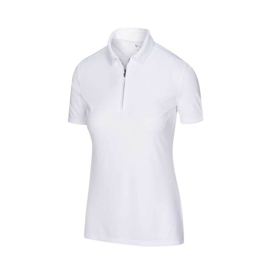 * Greg Norman Quick Delivery Women'S Zip Polo | Women'S Golf Shirts