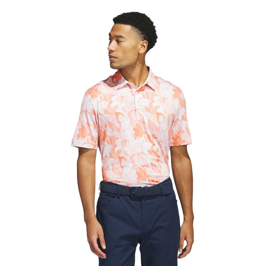 * Adidas Top Sell Floral Polo | Golf Shirts