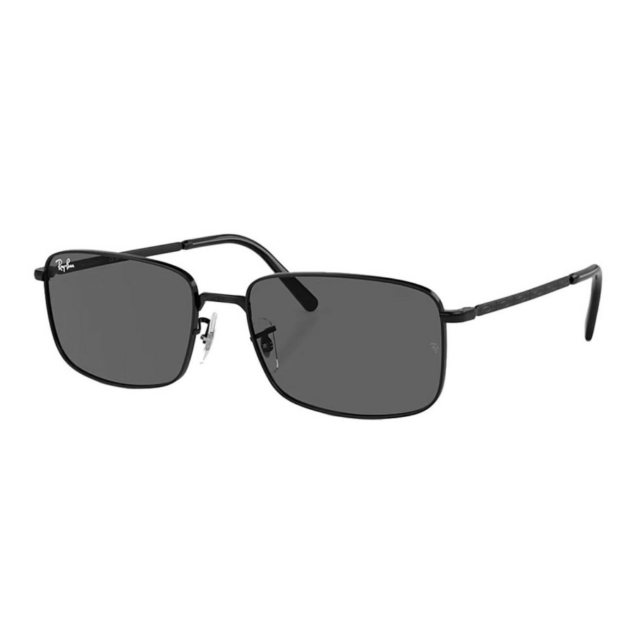 * Ray-Ban Popular Rb3717 Polished Black/Dark Grey | Men'S Sunglasses