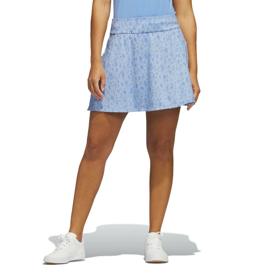 * Adidas Popular Women'S Printed Skort 16 Inch | Women'S Golf Skirts & Skorts