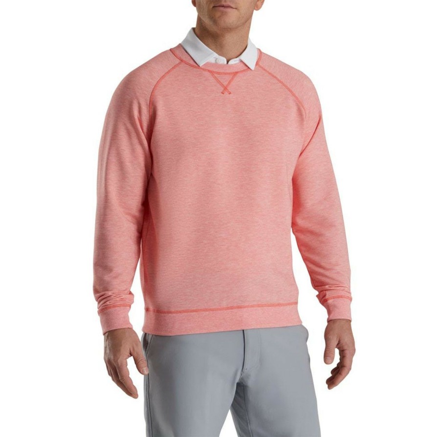 * Footjoy Top Sell French Terry Crewneck | Golf Outerwear