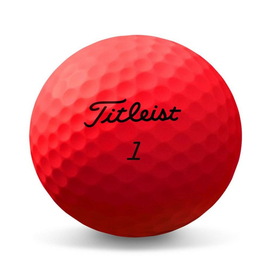 * Titleist Quick Delivery Trufeel Golf Balls Matte Red 2022 | Balls