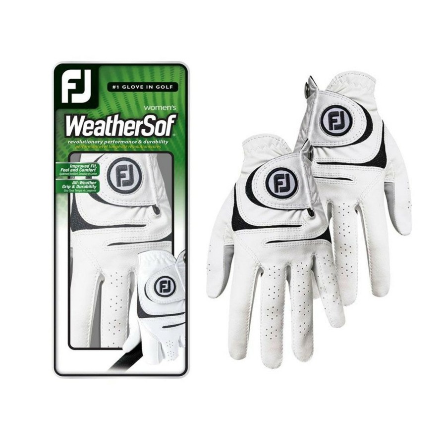 * Footjoy Popular Women'S Weathersof Glove Pair | Golf Gloves