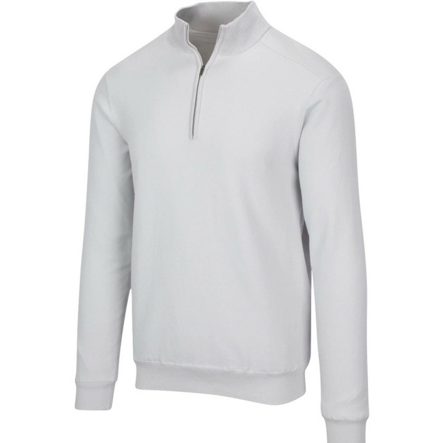 * Greg Norman Premium Performance Blend Lined 1/4 Zip Wind Sweater | Golf Outerwear