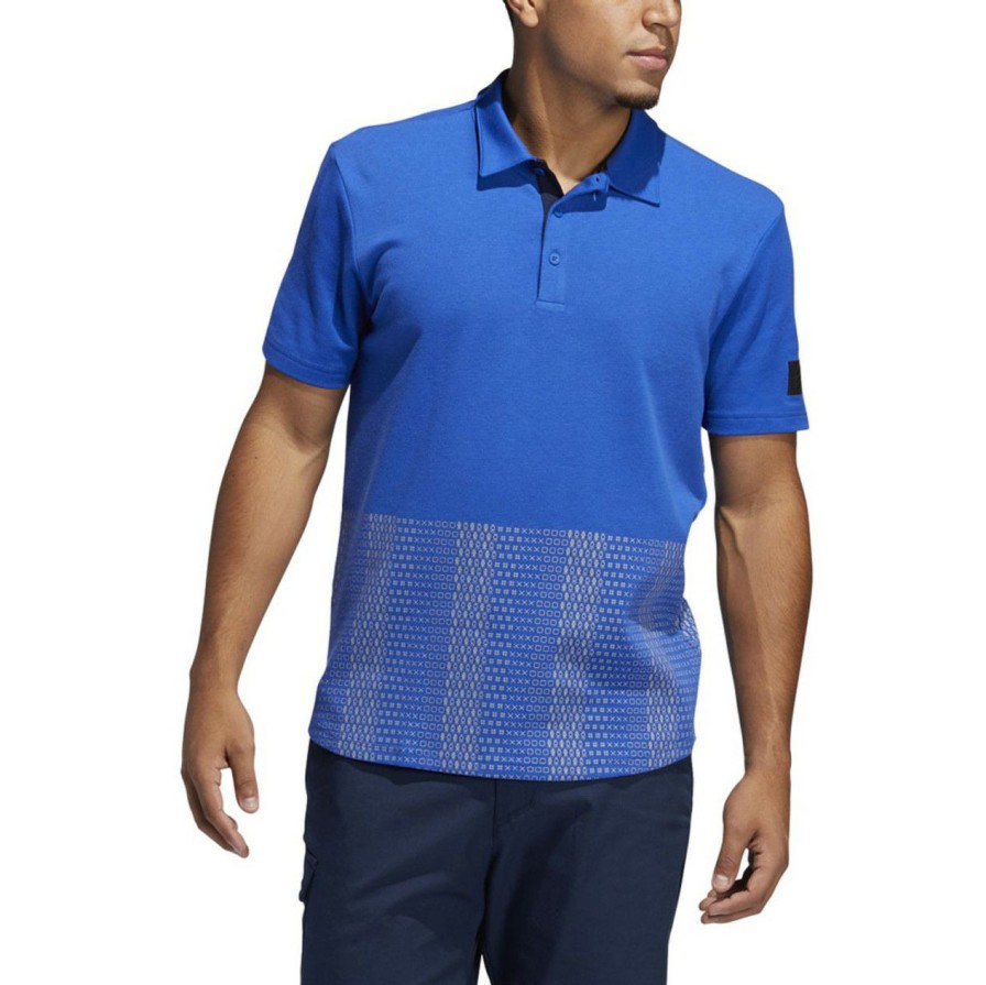 * Adidas Cut Price Adicross Novelty Print Polo | Golf Shirts