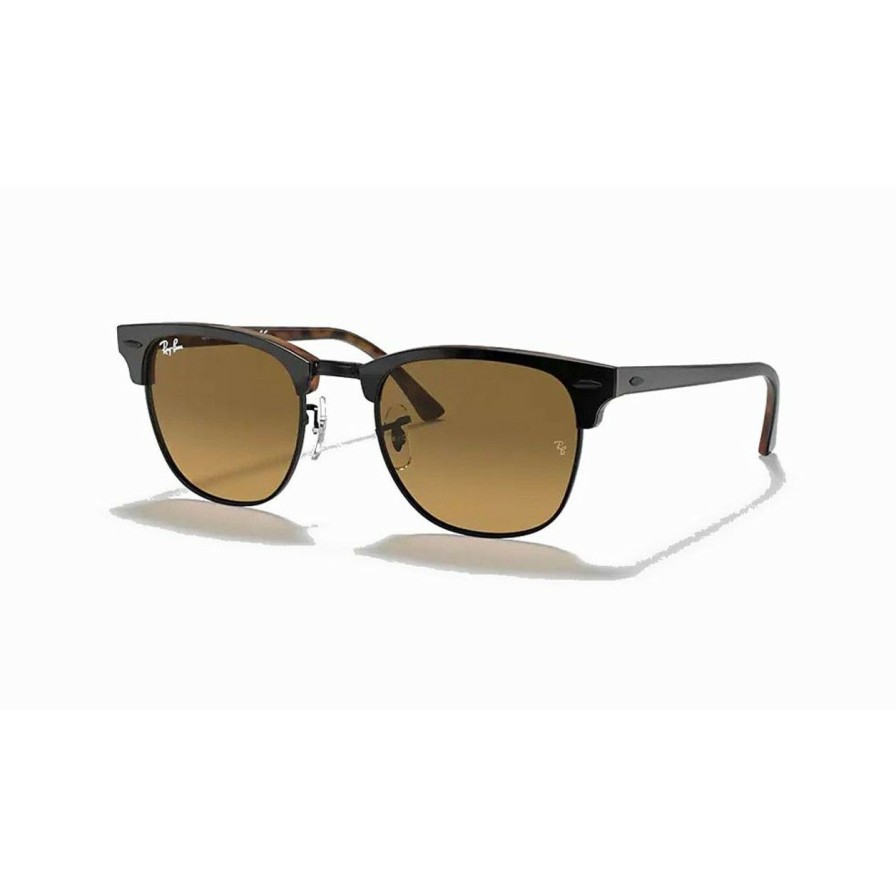 * Ray-Ban Cut Price Clubmaster Color Mix Grey/Brown Silver Mirror | Men'S Sunglasses