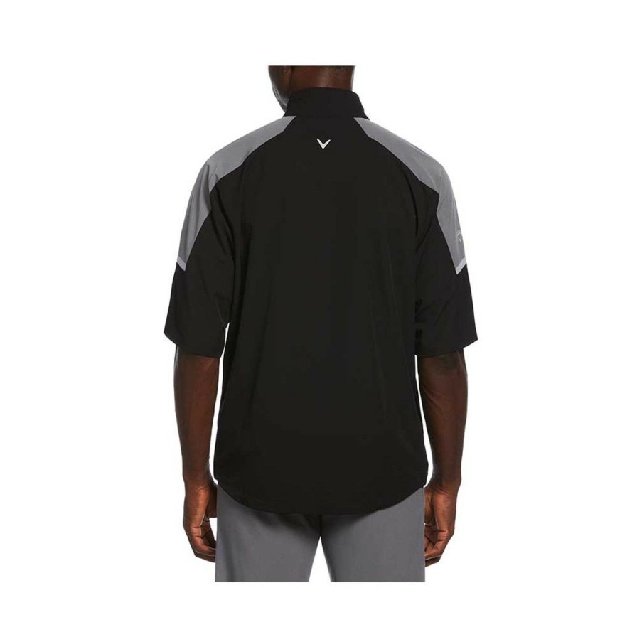 * Callaway Tendy Style Swing Tech Blocked 1/4 Zip Windbreaker | Golf Outerwear