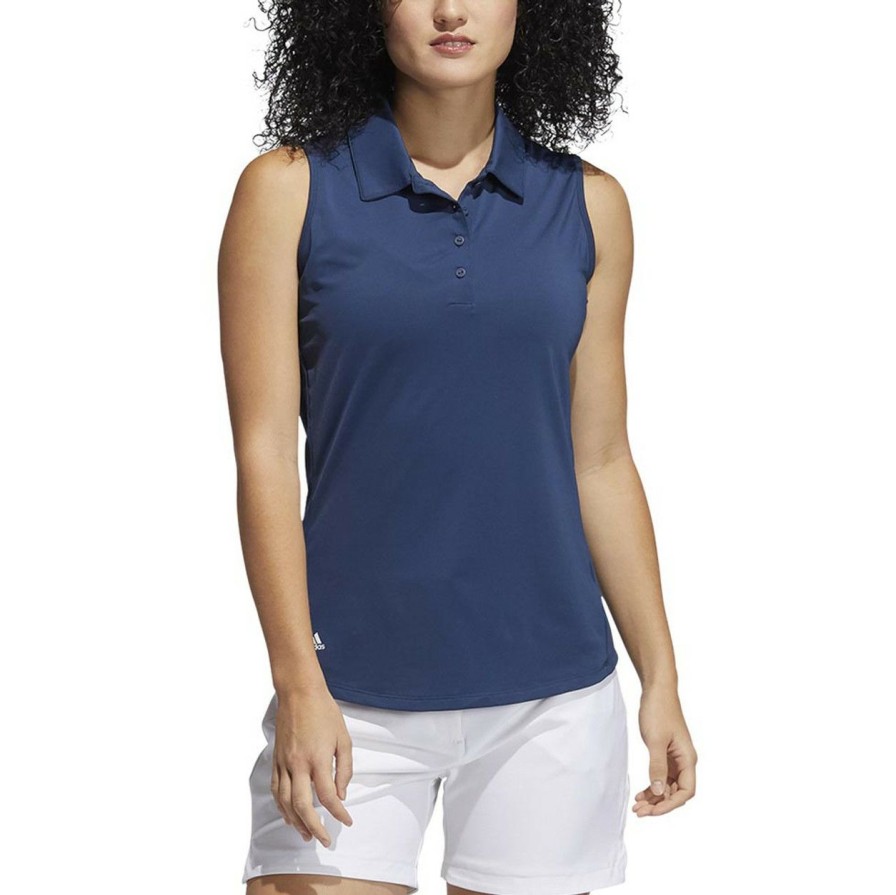 * Adidas Gift Selection Women'S Ultimate 365 Solid Sleeveless Polo | Women'S Golf Shirts