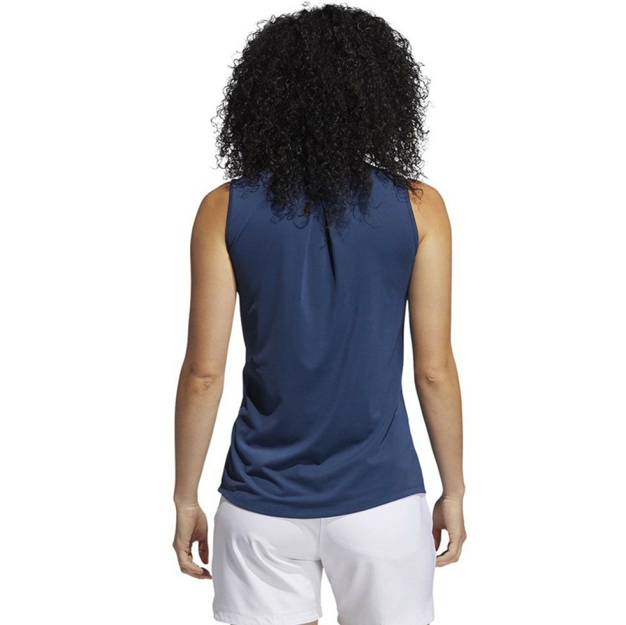 * Adidas Gift Selection Women'S Ultimate 365 Solid Sleeveless Polo | Women'S Golf Shirts