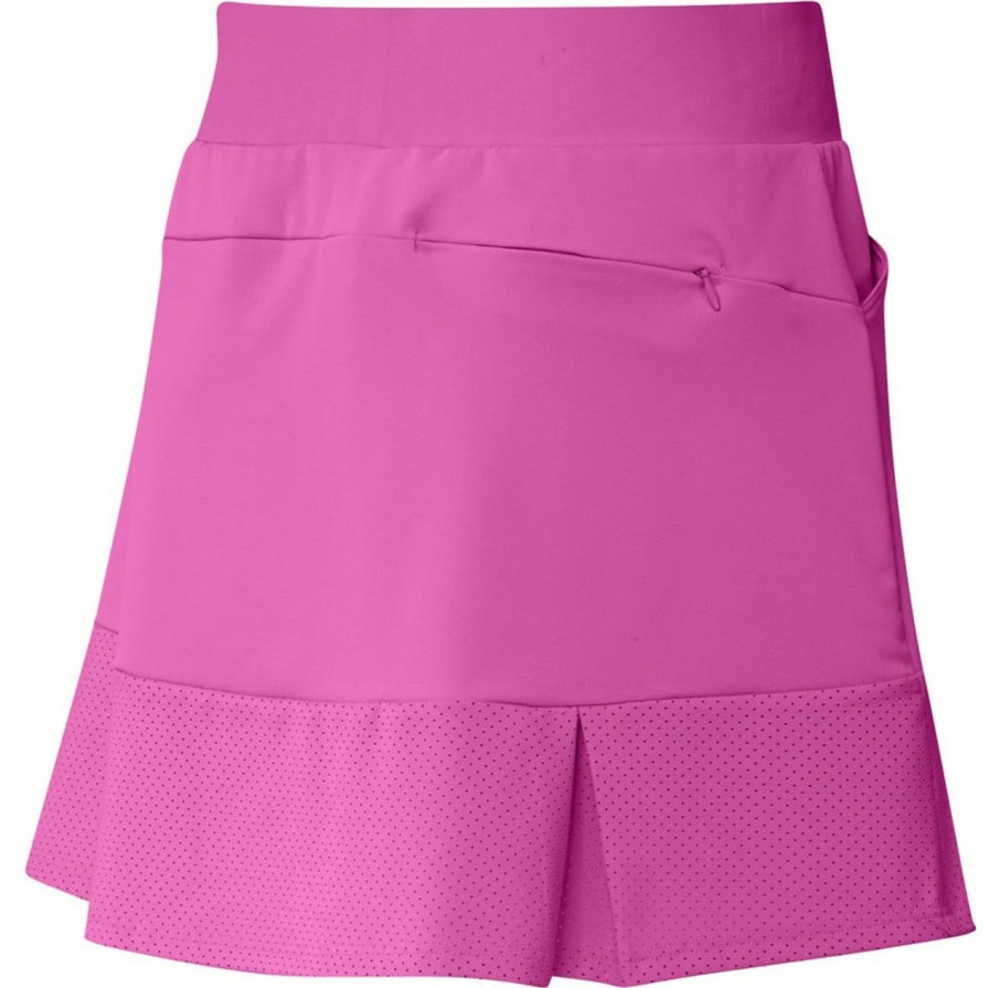 * Adidas Outlet Sale Women'S Pleated Perforated Skort 15 Inch | Women'S Golf Skirts & Skorts