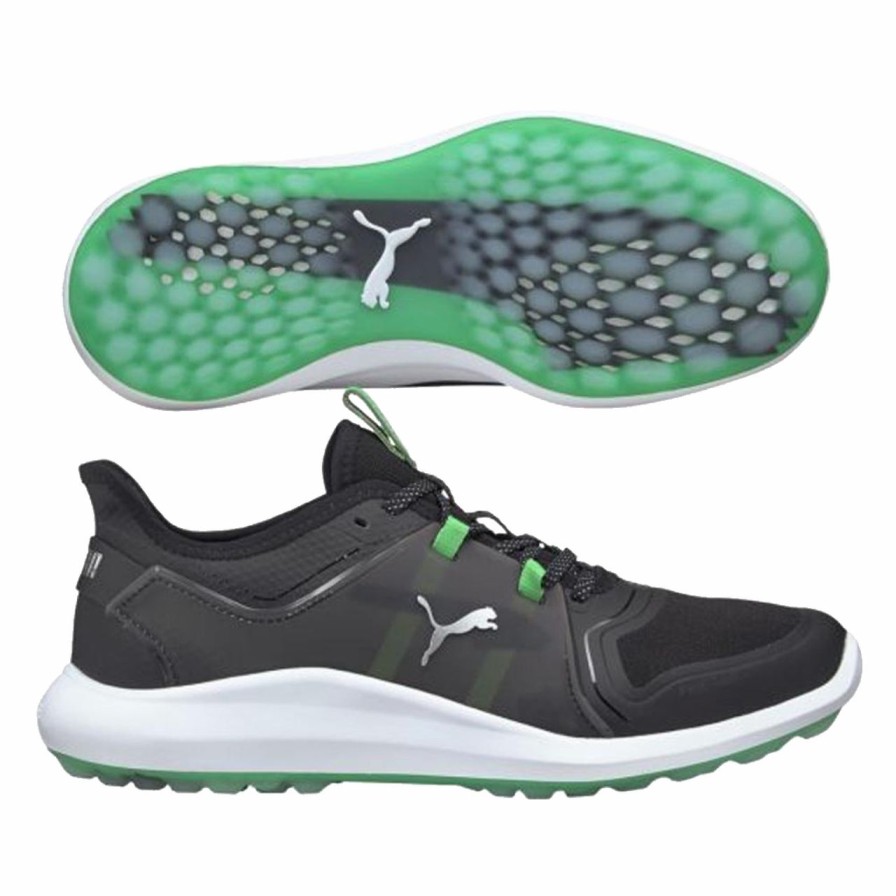 * Puma Outlet Men'S Limited Edition Ignite Fasten8 X Golf Shoes Black/Irish Green | Men'S Golf Shoes