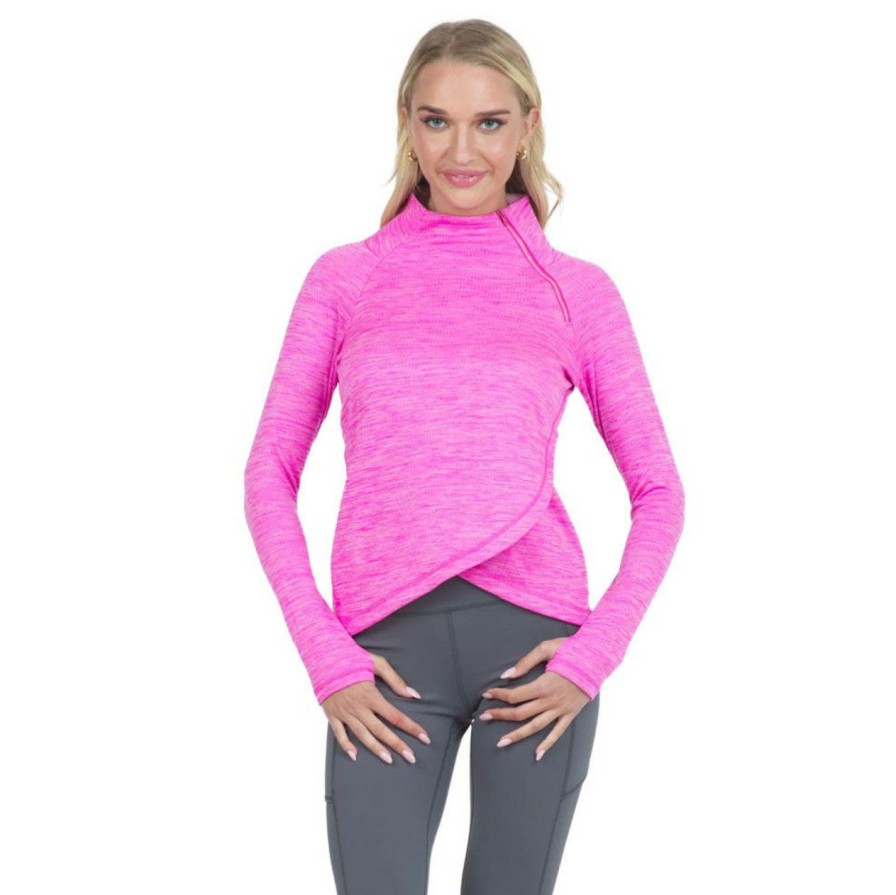 * Ibkul Excellent Asymmetrical Zip Pullover | Women'S Golf Outerwear