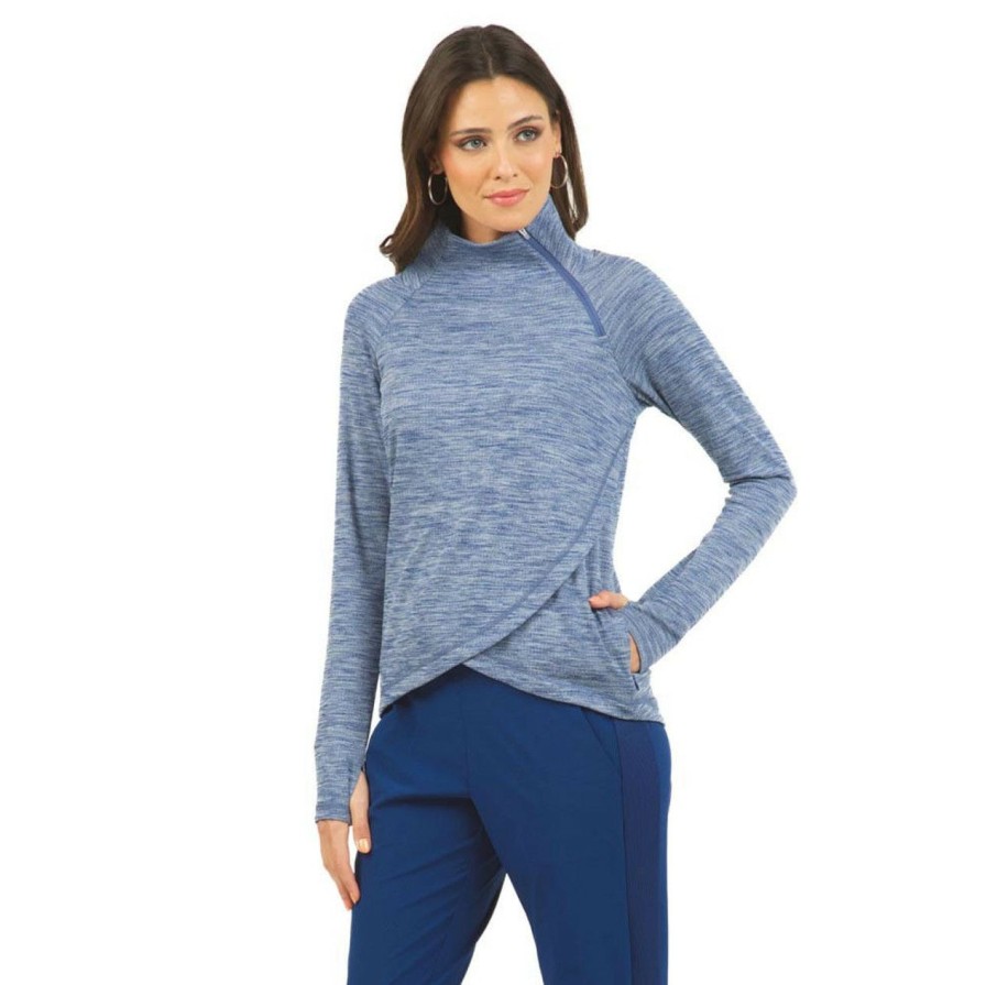 * Ibkul Excellent Asymmetrical Zip Pullover | Women'S Golf Outerwear