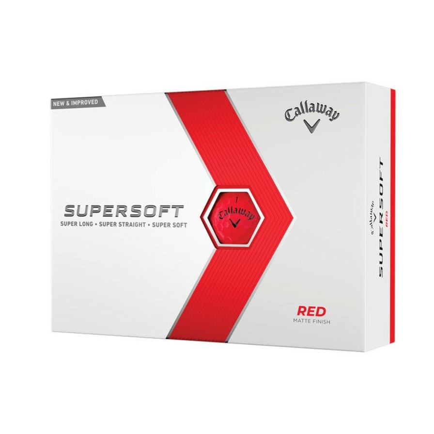 * Callaway Best Quality Supersoft Golf Balls Matte Red 2023 | Balls