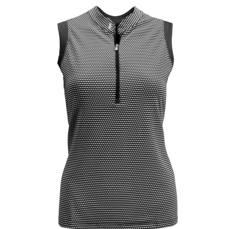 * Nancy Lopez Cut Price Flex Sleeveless Polo Plus Size | Women'S Golf Shirts