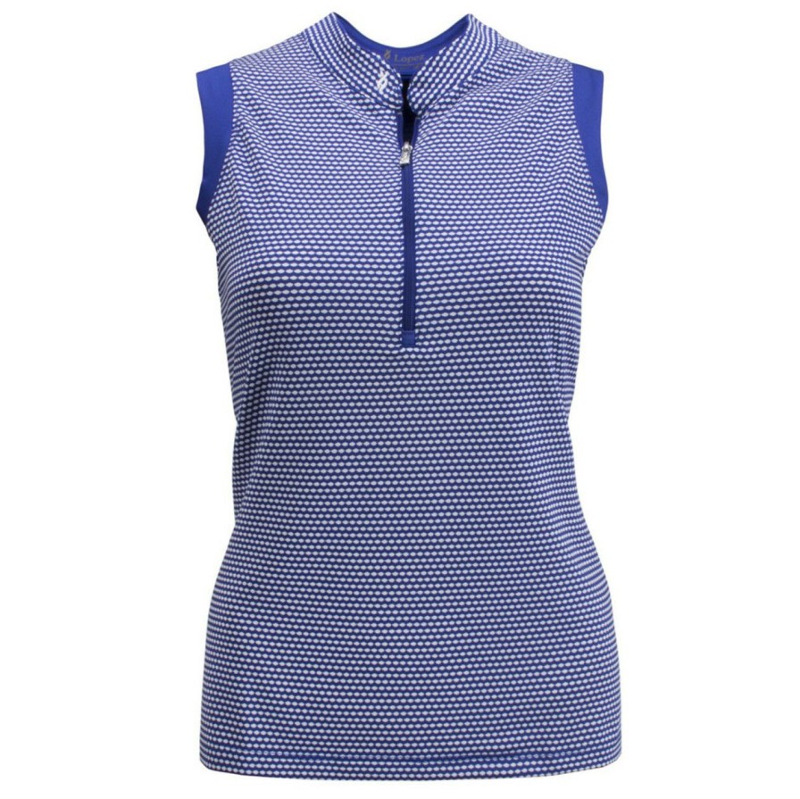 * Nancy Lopez Cut Price Flex Sleeveless Polo Plus Size | Women'S Golf Shirts